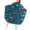 ONE TO PROMISE Machines Barber Cape,Construction Machines Building Hair Cutting Cape for Kids Boys Girls,Professional Haircut Salon Cape with Adjustable Snap Closure for Haircuts,Makeup,Hair Dye