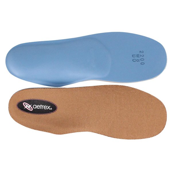 Aetrex Women's Memory Foam Insoles Arch Support Inserts - Plantar Fasciitis Insoles Shoe Inserts for Women - Orthotic Shoe Insoles for Women Standing All Day
