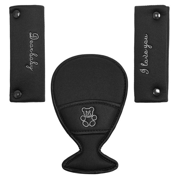 Easicozi Shoulder Crotch Pad Set Compatible with Infant Seat Stroller High Chair, Harness & Strap Comfort Cushion (Big)