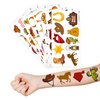 Cowboy First Temporary Tattoos 8 Sheets 78 PCS Western Party Decorations Supplies Favors Horse Rodeo Theme Birthday Cute Stickers Christmas Gifts for Boys Girls Kids Class School Prizes Carnival