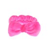 366DAYS Womens Bow Hairband,Coral Fleece Makeup Headband,Elastic Hair Band Hairlace Headband For Washing Face Shower Spa (Rose Red)