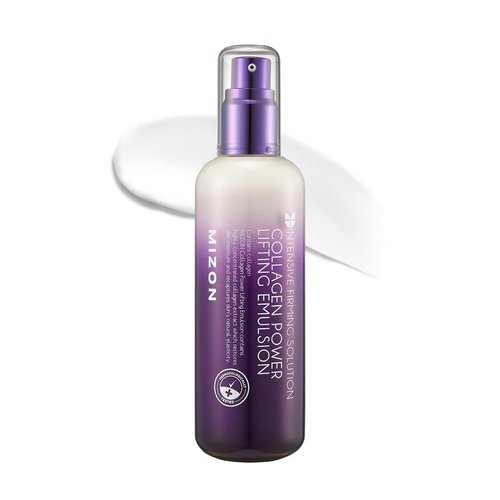 MIZON Collagen Power Lifting Emulsion, Collagen 54% with Adenosine, Peptides, High Elasticity, Anti-Wrinkle Care, Face Moisturizer, (120 ml 4.06 fl oz)