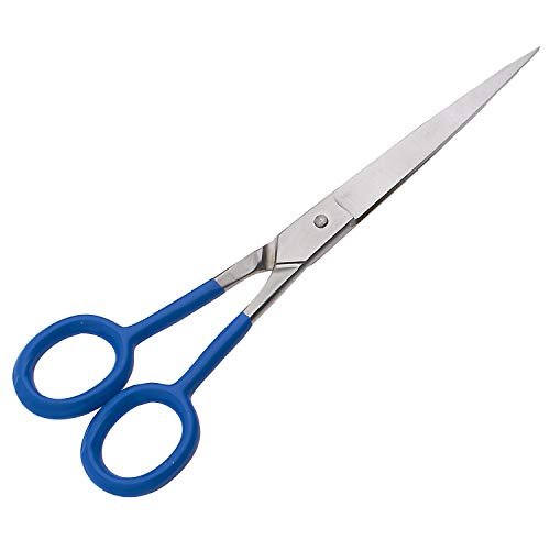SURGICAL ONLINE 7" Ultra Sharp Professional Straight Barber Scissors, Stainless Steel Hair Cutting Shears For Men & Women Easy Grip Handles