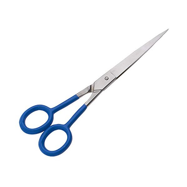 SURGICAL ONLINE 7" Ultra Sharp Professional Straight Barber Scissors, Stainless Steel Hair Cutting Shears For Men & Women Easy Grip Handles