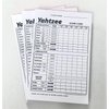 Yahtzee Dice Game Single-Sided Score Cards (3 Pads of 100 Sheets)