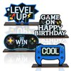 BAOOOFUL Game Night Theme Birthday Supplies,Bitthday Party Decorations for Boys Table Centerpieces for a Kid's Birthday Decorations & Favors（4PCS）