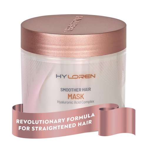 HYLoren Smoother Hair Mask with Hyaluronic Acid, Premium Smoothing deep conditioning hair mask, Hair Conditioner, Hair mask for damaged hair, Leaves Hair Soft, Shiny, Smooth 500ml