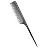 Teasing Comb for Fine Hair, Anti-static Bakelite Rat Tail Comb Tool for Back Combing, Root Teasing, Adding Volume