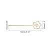 uxcell Stainless Steel Cocktail Picks, 5.12" 6Pcs Metal Cocktail Toothpicks Martini Picks Reusable Star Shape Cocktail Skewers for Drinks Appetizer Fruits (Gold)