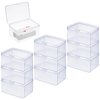 JOUTYFOR 14 Pcs Playing Card Case Clear Playing Card Box Playing Deck Card Storage Box Card Deck Holder Card Organizer Compatible with MTG/TCG Baseball Sports Cards, 4.33 x 2.95 x 2.17 Inch