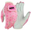 MRX Women Golf Glove Left Handed Golf Gloves Sweat Resistant Soft Cabretta Leather Regular Fit Women Golfer Glove Pink