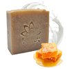 100% Natural Goat Milk Soap Bar with Real Raw Honey and Coconut Olive - Mild and Soft Cold Process Soap Bar | Handmade in USA (Goat Milk and Honey)