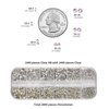 Beadsland 2880pcs Flatback Nail Rhinestones Kit, Makeup Rhinestones For Eyes Face,Clear AB and Crystal Rhinestones for Crafts Mix 6 Sizes (set 06)