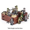 MOOXI WW2 Charge Point Military Building Block Set(221PCS).Suitable for Military Action Mini-Figures Combat Scenarios.