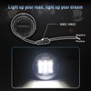 LX-LIGHT Dot approved 2 PCS Chrome 4.5 Inch LED Passing Light LED Fog Lamps for Motorcycles Auxiliary Light Bulb Motorcycle Projector Driving Lamp