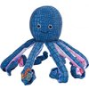 Emorefun Squeaky Dog Chew Toys,Octopus PU Dog Toy with 8 Legs,Durable Dog Toys,Stuffed Interactive Dog Toys,Cleanning Teeth Tug-of-war Dog Toy