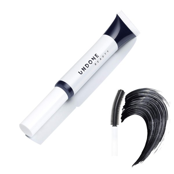 Undone Beauty Laze Lash Glaze Volumizing High Gloss Mascara with Curved Brush - Lightweight Formula for Naturally Boosted, Separated Eyelashes - Vegan and Cruelty Free - Very Black