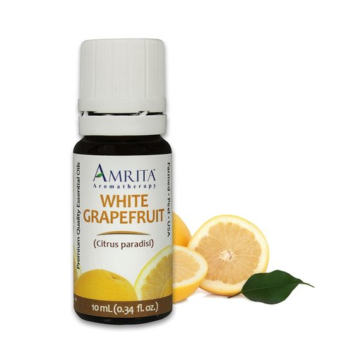 Amrita Aromatherapy White Grapefruit Essential Oil, 100% Pure Undiluted Citrus paradisi, Therapeutic Grade, Premium Quality Aromatherapy oil, Tested & Verified, 10ML
