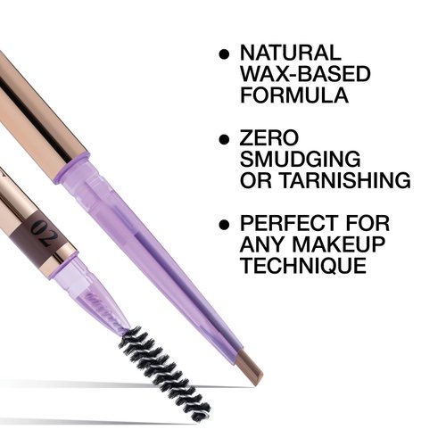 SELESTIA BEAUTY Eyebrow Pencil Brow Goddess - Long-Lasting Brow Pencil - Two-Sided Eyebrow Pen & Makeup Definer - Wax Eyebrow Liner Pencil, 0.1g (Sibelis)