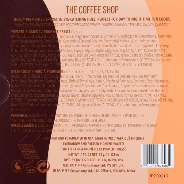 Juvia's Place Coffee Shop Eyeshadow Palette 16-pan