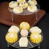 Multi-purpose Round Steamer Rack Stainless Steel Cooking Steam Rack for Easy Steaming and Cooling Compact Design for Home Kitchen Use
