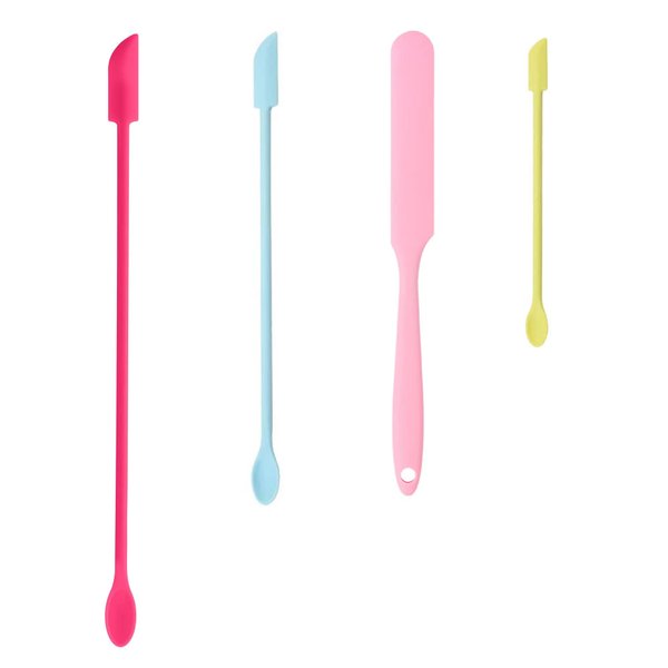 Tapeernix Beauty Spatula, 4 Pcs Small Spatula Mini Spatula for Cosmetics Lotion Makeup Spatula, Last Drop Tiny Spatula for Makeup and Kitchen Jar, Wax Waxing Body Hair Removal spatula