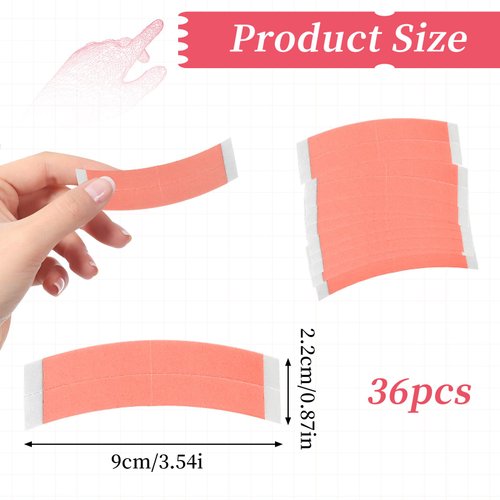 Abeillo 36PCS Wig Tape Double Sided Ultra Hold, Waterproof Lace Tape for Wigs, Lace Front Wig Tape Toupees Lace Strips for Wigs Toupees Hairpiece Hair Extension
