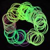 Senkary 120 Pieces Silicone Jelly Bracelets Rainbow Glow Neon Stretchable 80s Bracelets Bands for Party Favors, Adults, Women, Girls (10 Colors)
