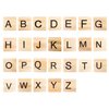 400 PCS Wood Scrabble Tiles DIY Wooden Scrabble Letters for Spelling Wood Tile Game