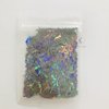 PrettyG 10 Grams/Pack -12mm Gun Shape Holographic Glitter Sequins - Festival Rave Beauty Makeup Face Body Nail Art Decoration LB1002