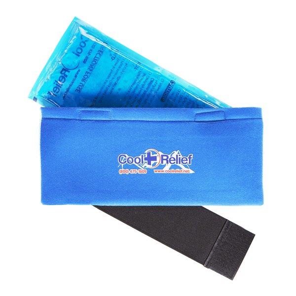 Pain Relief Ice Pack with Compression Strap for Hot & Cold Therapy - Long Lasting Reusable Gel Pack for Injuries | Use as Heat Wrap or Cold Pack for Wrist, Hand, Neck, Ankle, and Calves (6" X 12")