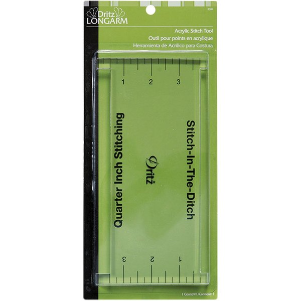 Dritz Longarm Dritz Acrylic 1/4" Presser Foot, Clear Stitch Tool