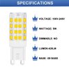 SumVibe G9 LED Bulb 5W, 40W G9 Halogen Bulb Replacement, 420LM, Daylight White 6000K, AC100V-240V, G9 Base Non-Dimmable Light Bulbs, 12-Pack