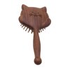 Sandalwood Hairbrush for Women Paddle Hairbrush with Bamboo Bristles Cute Animal Shaped Anti-Static Hair Brush for Curly Hair