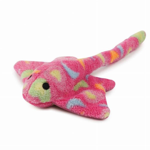 Zanies Sea Charmer Dog Toys, Pink Stingray, 11"