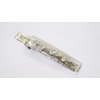Generic Small 2 inch super slim clear silver speckled alligator hair clip fine thin hair