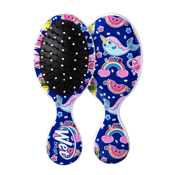Wet Brush Squirt Detangler Hair Brushes - Fantasy, Happy Hair - Mini Detangling Brush with Ultra-Soft IntelliFlex Bristles Glide Through Tangles with Ease - Pain-Free Comb for All Hair Types