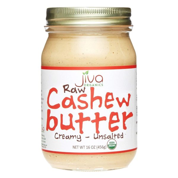 Jiva Organics RAW Organic Cashew Butter 16-Ounce Jar