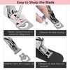 C12rtive Acrylic Nail Clipper with Magnets,Nail Clipper for False Nail Tips,Acrylic Nails Cutter with Sizer Magnets 10PCS,Manicure Tool for Salon or Home Nail Art(Pink)