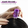 GTUDOR 2Pcs Scalp Applicator Comb, Hair Oil Applicator Brush, Oil Applicator Bottle for Hair Growth, Follicle Care Treat, Hair Loss Thinning (Purple)