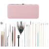 Ear Wax Tool, 23 Kinds of Tools Spiral Double‑Ended Ear Picks Comfortable Ear Wax Removal(23 Pieces of Cherry Powder Ear Picking Set)