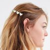 SHEHARUHI 18 PCS Acrylic Cute Checker Hair Clips, Simple Geometric Duckbill Clips, Korean Styling Minimalist Hair Barrettes for Women and Girls Hair Accessories(Black and White)