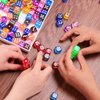 [100 Pieces] 6 Sided Dice Set 10 Colors 16mm Transparent Acrylic Dice for DND, MTG, RPG, Tenzi, Yahtze, Bunco, Table Borad Games, Math Teaching