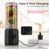 COKUNST Portable Blender - Small Smoothie & Shake Maker, 17 Oz (500ml) Personal Blender with 6 Blades, USB-C Rechargeable Mini Mixer with Extra Lid for Travel, Office, Gym