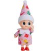 JOYIN Christmas Elf Plush Doll, Pink Tiny Soft Plush Christmas Elf Doll with Christmas Pattern for Christmas Holiday Decorations, Christmas Dress-Up Party.