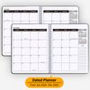 Planner Jan 2024- Dec 2025 Office Calendar Monthly Planner for 24 Monthes - 9 × 11 Time Management Teacher Academic Organizer Hard PVC Cover with Spiral Bound