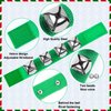 Augshy 24 Packs Christmas Shaker Musical Instruments for Kids, 12 Packs Egg Shaker and 12 Packs Wrist Hand Band Jingle Bells (Red & Green)
