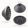 360° Rotating Diffuser Attachment Nozzle Compatible With Laifen Swift Hair Dryer/Swift SE Styling Tool, Hair Smoothing Dryer Magnetic Blower Accessories for Laifen, Black