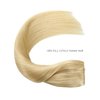 YILITE Wire Hair Extensions Human Hair， with Straight Wire Hair Extensions 18 inches 95g Silky Straight #613 Bleach Blonde Hair Extensions Real Human Hair Remy Hair Extensions