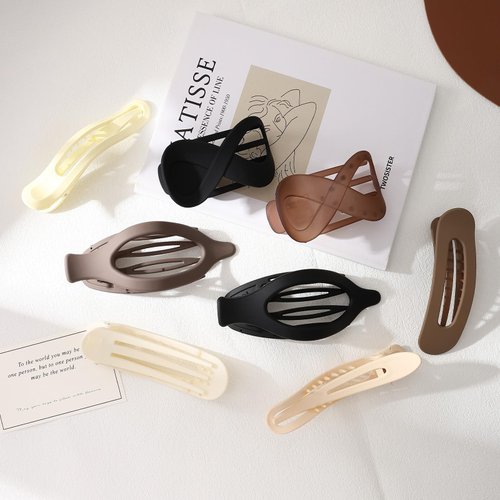 LifeDawn Flat Hair Clips for Women Girls,8PCS Flat Claw Clips French Hair Clips Duck Billed Hair Clips for Thick Hair Non-slip Hair Clips for Styling